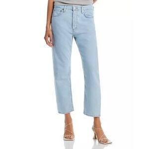Agolde Parker Straight Light Blue High-Rise Straight Jeans